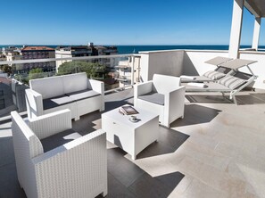 Junior Suite, Terrace, Sea View | In-room safe, desk, soundproofing, free WiFi - Hotel Atlantic (Gabicce Mare)