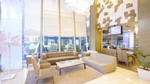 Sitteområde i lobbyen