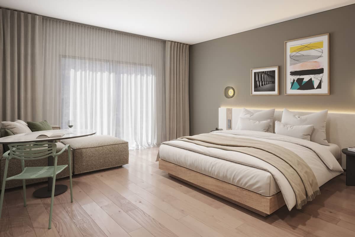 Chambre, 1 trÚs grand lit | Literie de qualité, couette en duvet, coffre-fort, décor unique