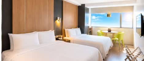 Family Room, 2 Double Beds | Premium bedding, down comforters, in-room safe, free WiFi