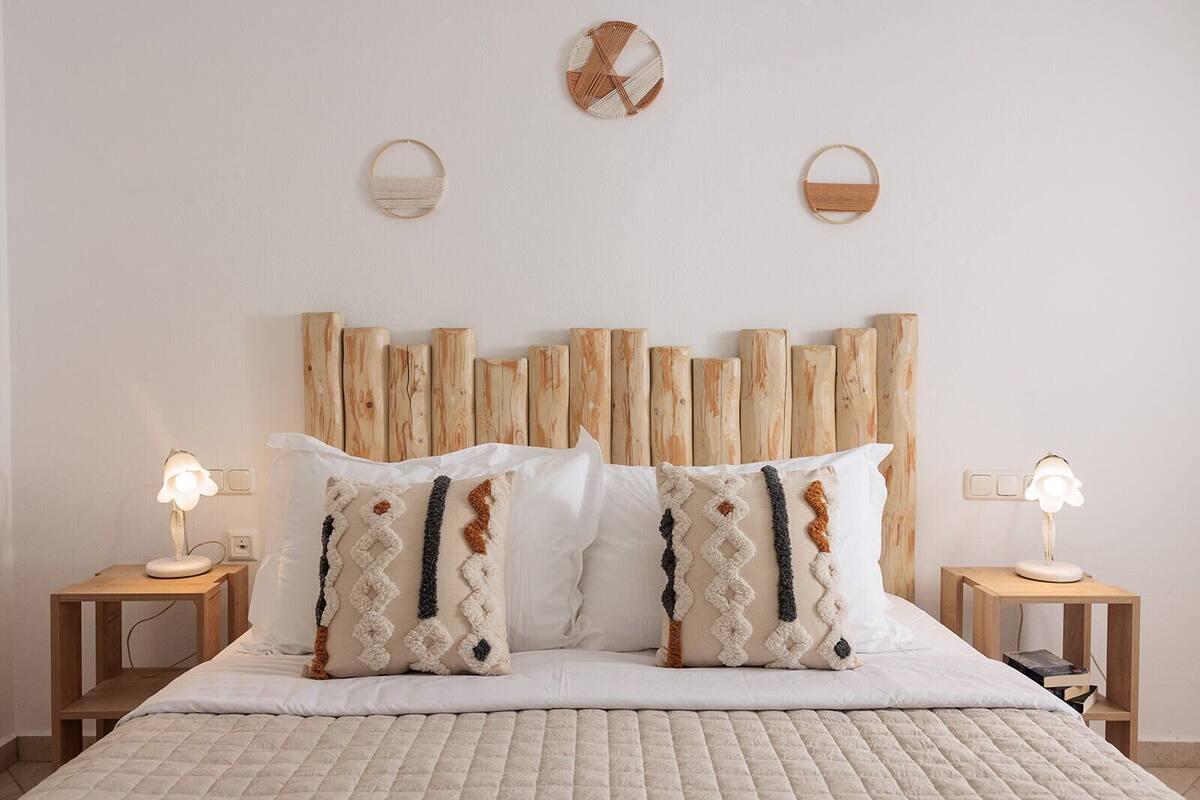 Apartment, 1 Bedroom, Pool View | 1 bedroom, in-room safe, individually decorated, soundproofing