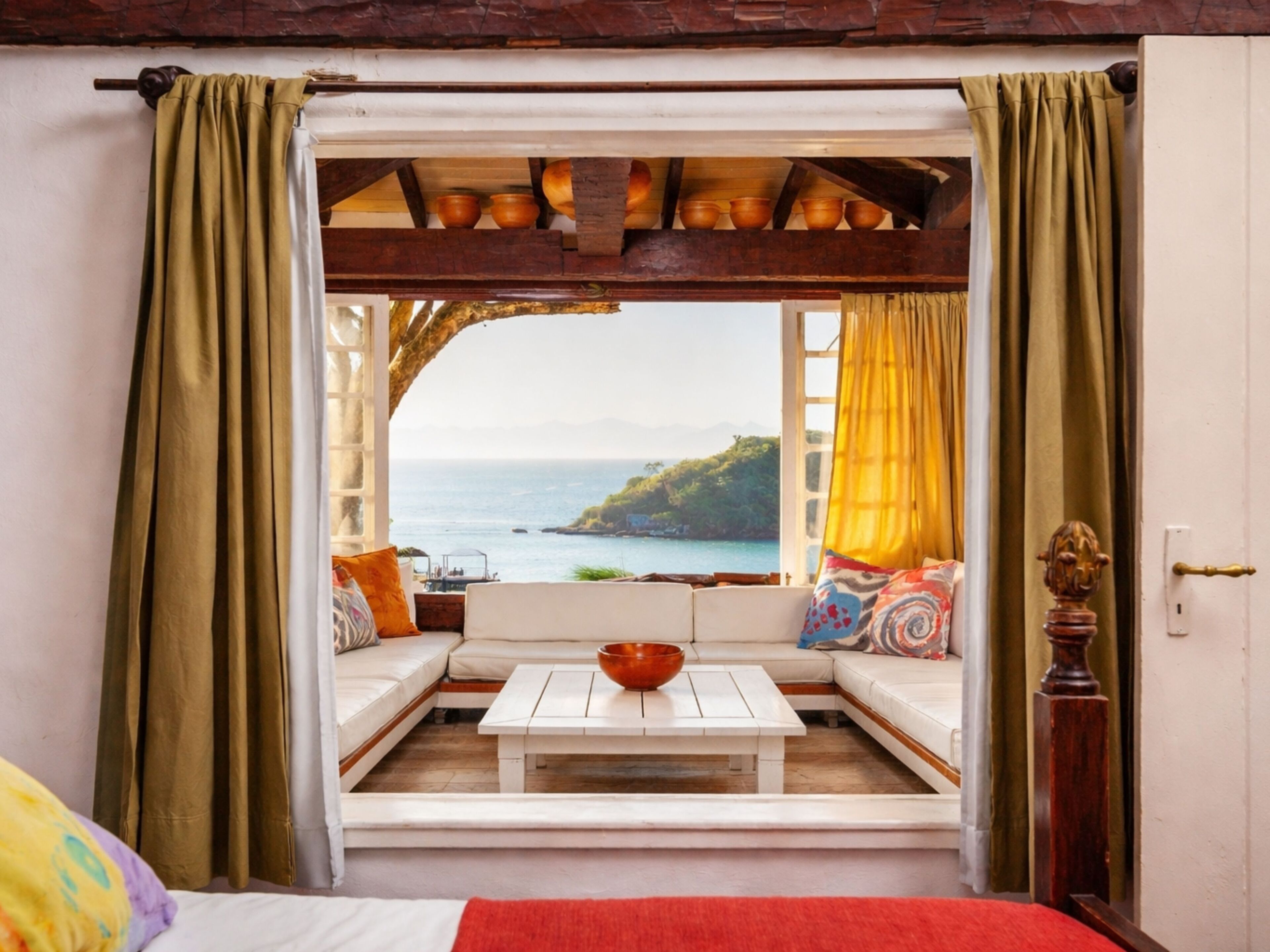 Estúdio superior, vista para o mar | Frigobar, camas extras/dobráveis (sobretaxa), Wi-Fi de cortesia