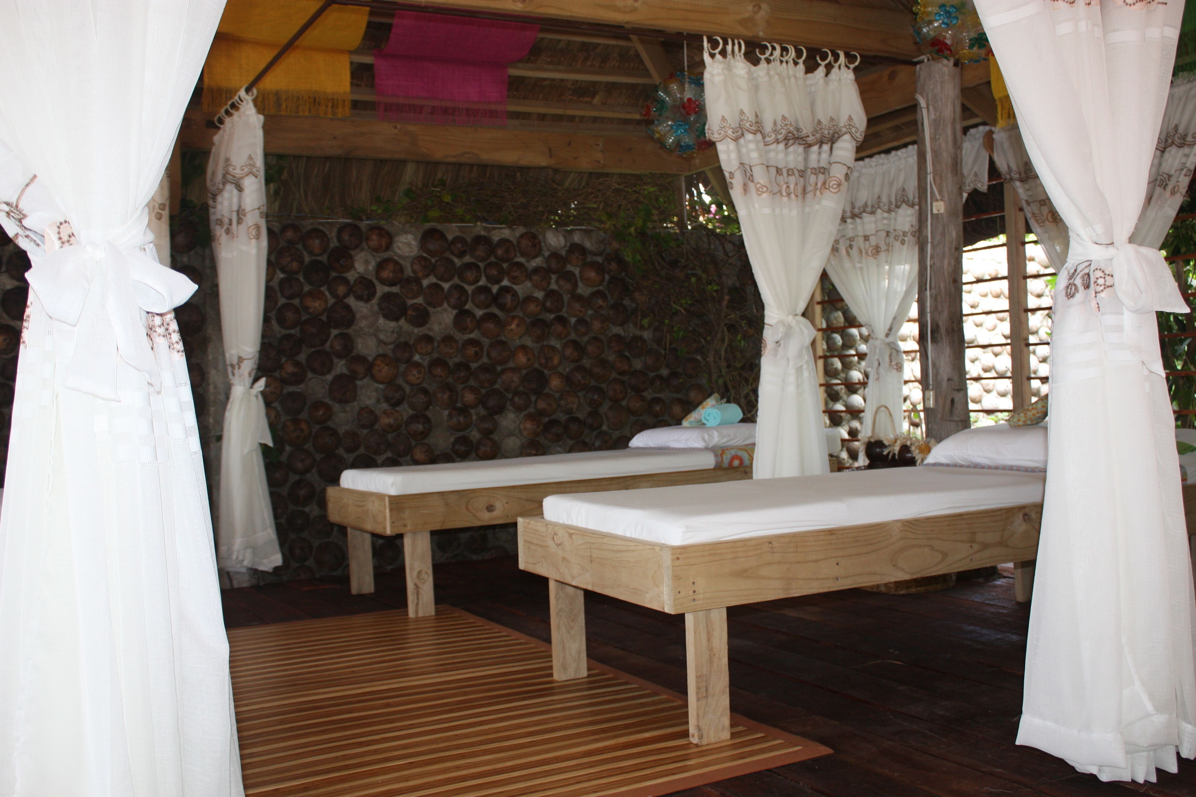 body scrubs, facials, manicures and pedicures