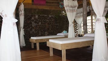 Body scrubs, facials, manicures and pedicures