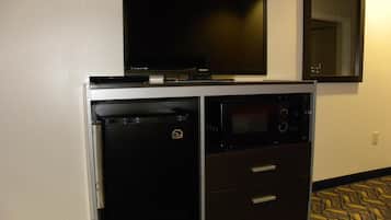 Premium bedding, pillow-top beds, desk, blackout curtains
