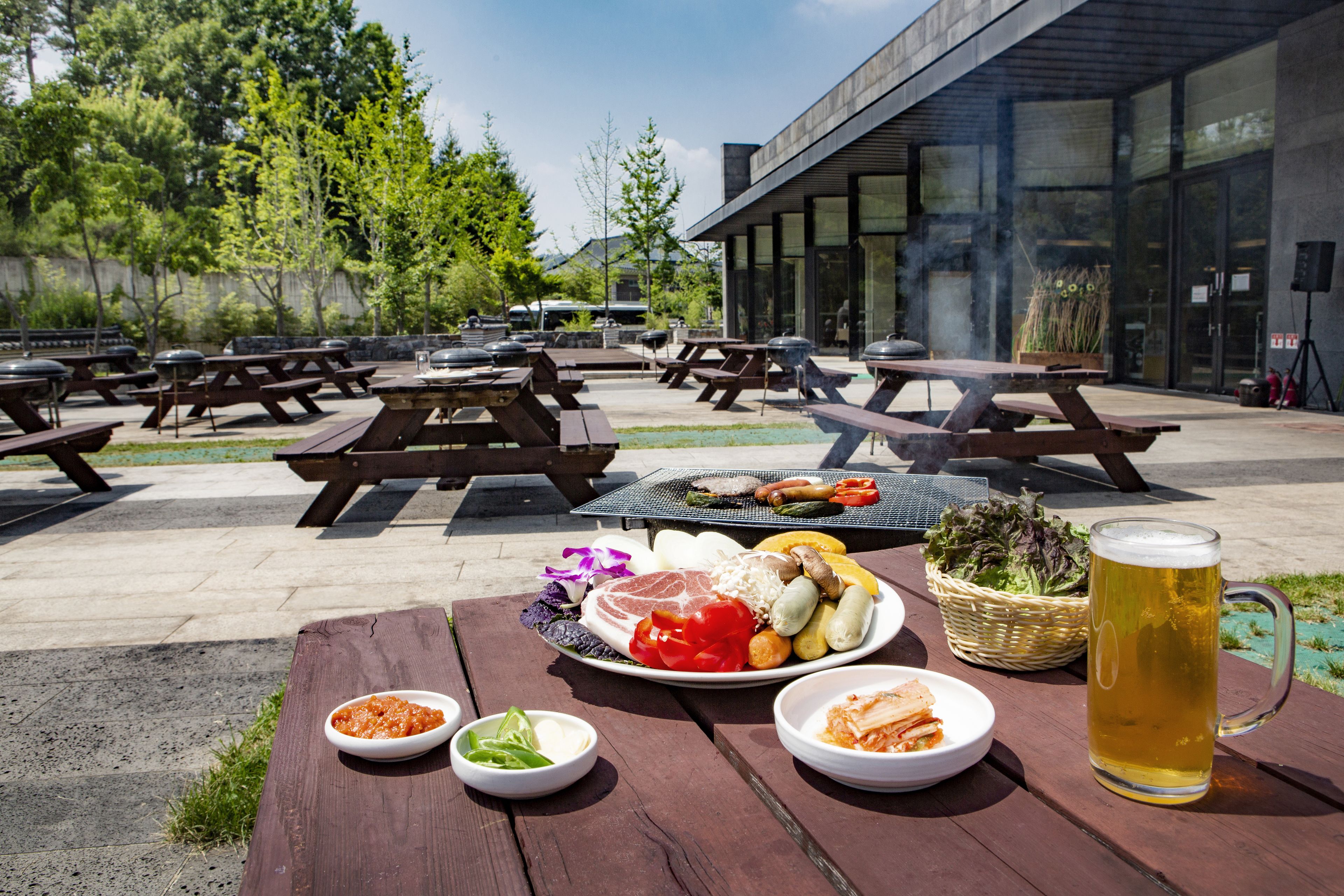 breakfast, lunch, dinner served; korean cuisine