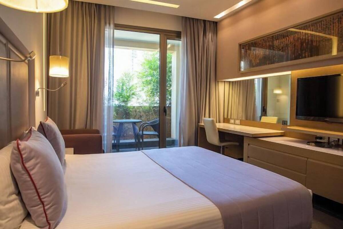 Italienska Frette-lakan, sängtillbehör av högsta kvalitet och minibar