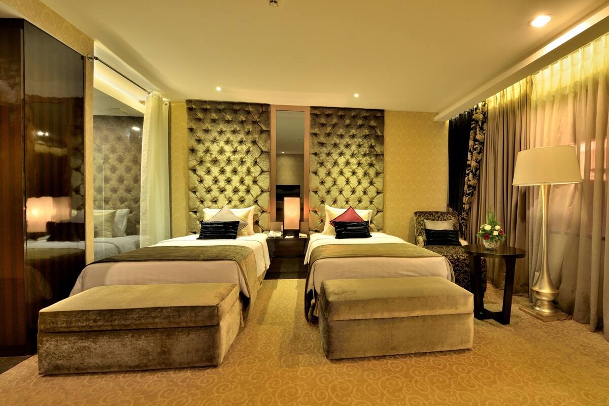 Minibar, in-room safe, desk, blackout curtains