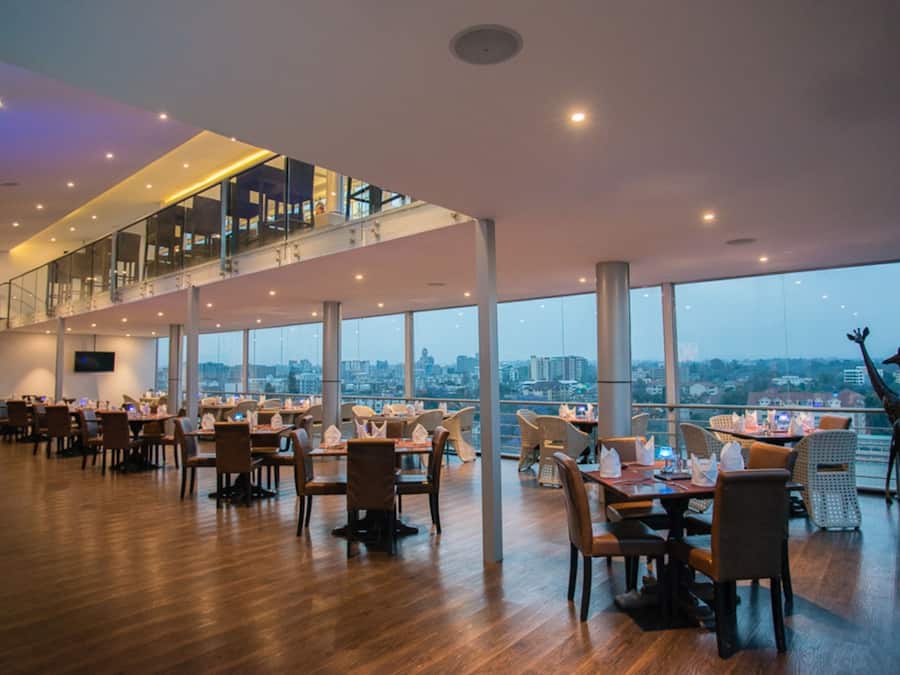 Breakfast, lunch served; local and international cuisine, pool views