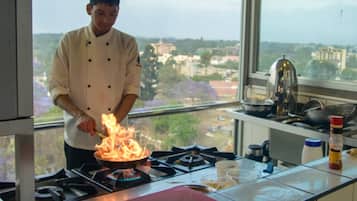 Daily buffet breakfast for a fee
