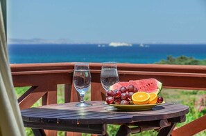 Standard Double Room | View from room - Orkos Beach (Naxos)