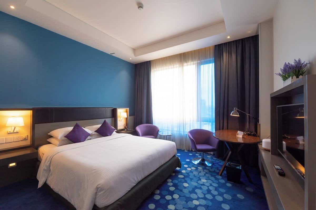 In-room safe, desk, soundproofing, iron/ironing board (on request)