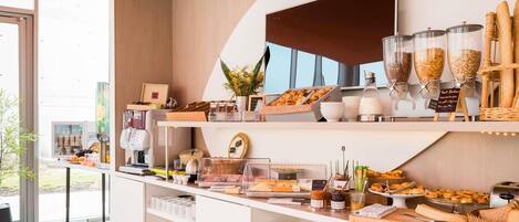 Daily buffet breakfast (EUR 15 per person)