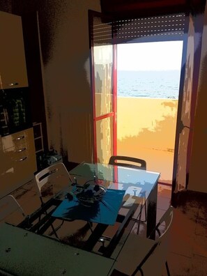 Spiseområde på rommet