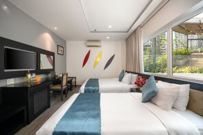 Phòng đơn Senior, 1 phòng ngủ | Bộ đồ giường cao cấp, chăn bông, nệm có lớp đệm bông, minibar