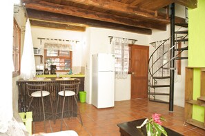 Apartment, 1 Bedroom -Cash Only | Living area | Flat-screen TV, DVD player