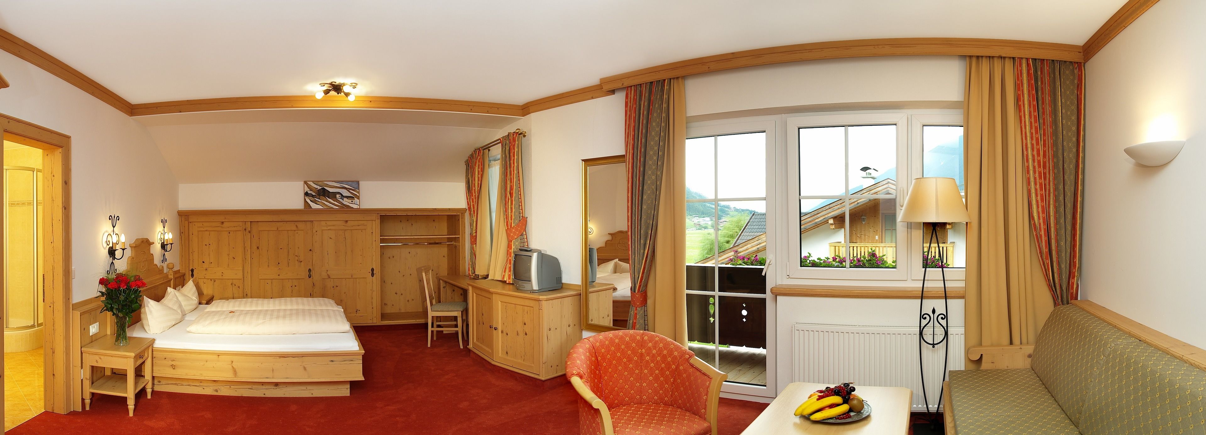 deluxe double room (serles) | premium bedding, down duvets, in-room safe, free rollaway beds