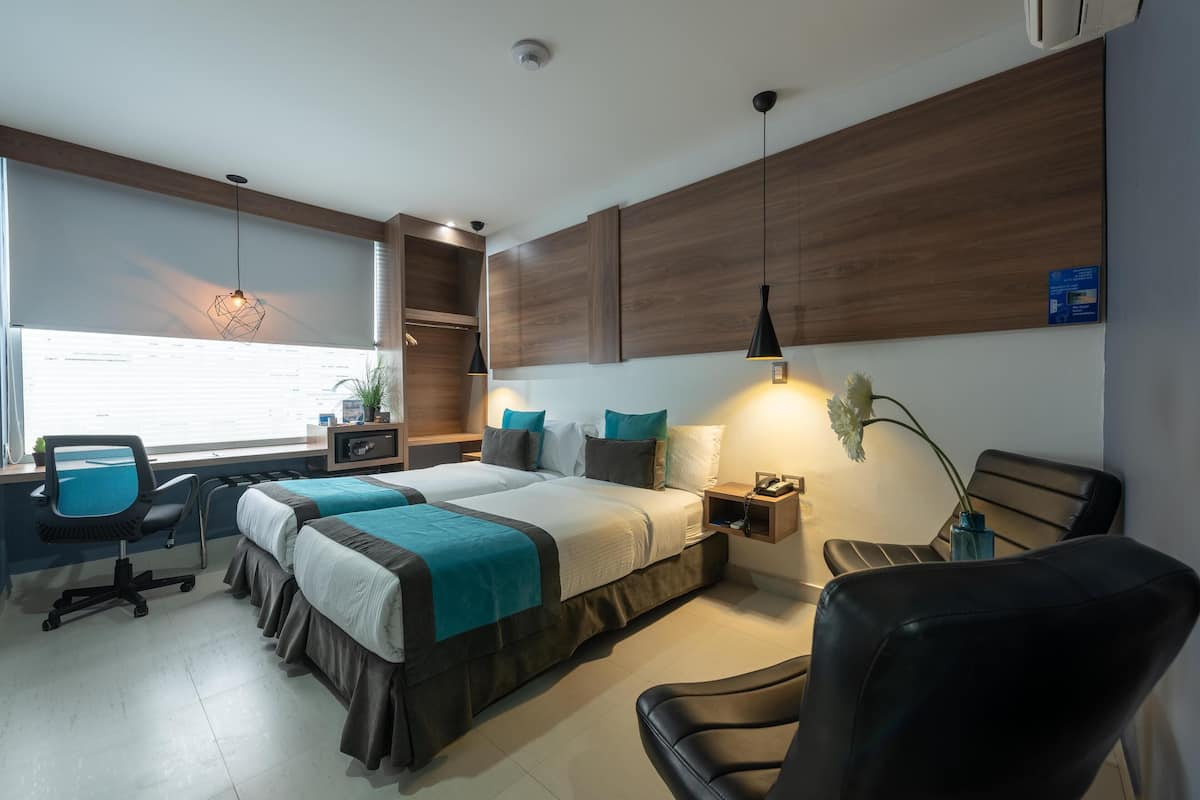 In-room safe, blackout curtains, soundproofing, free WiFi