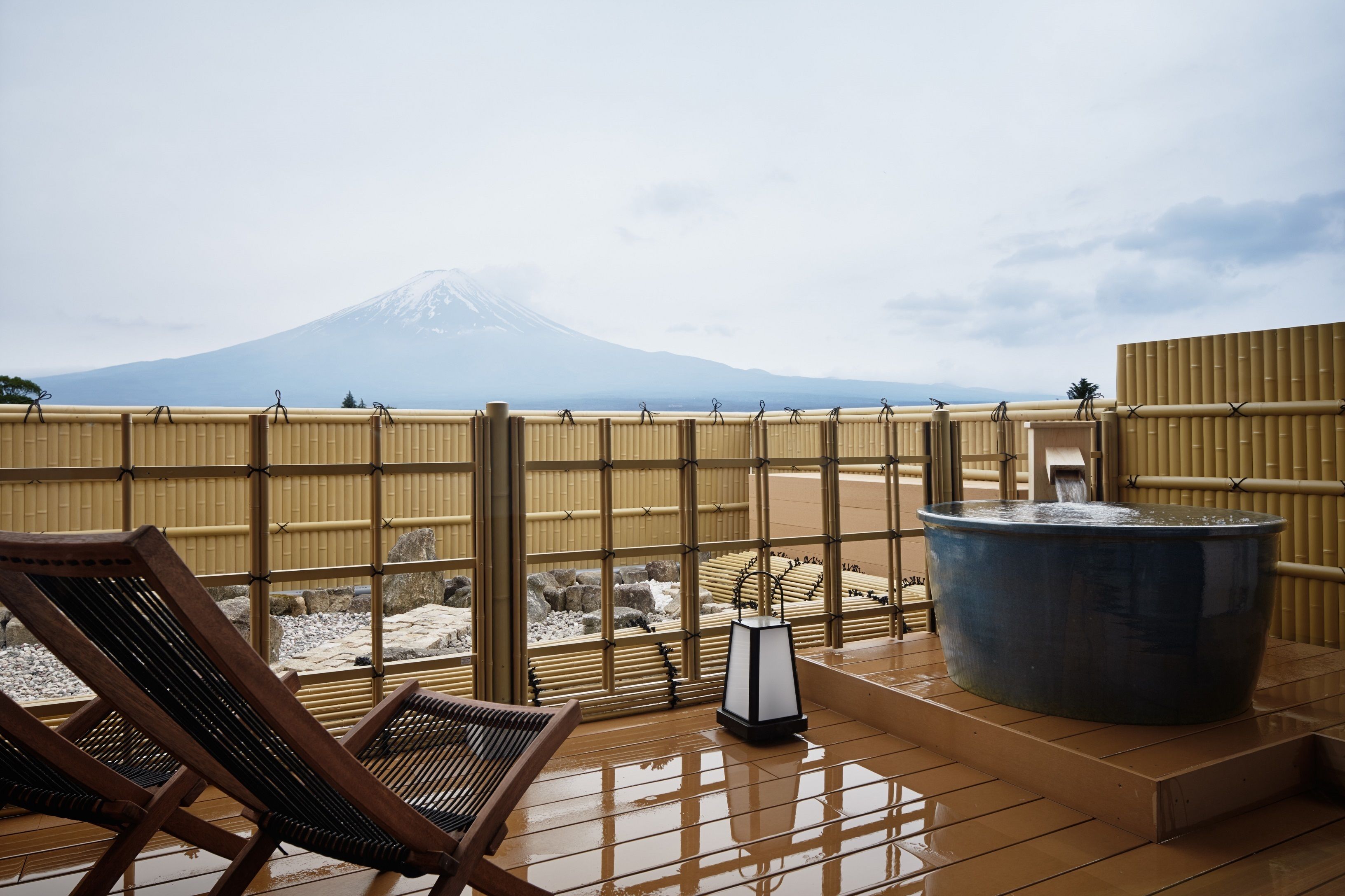 Japanese-Style Room with Open Air Bath, Mountain View 60meter (Type J) | Balcony