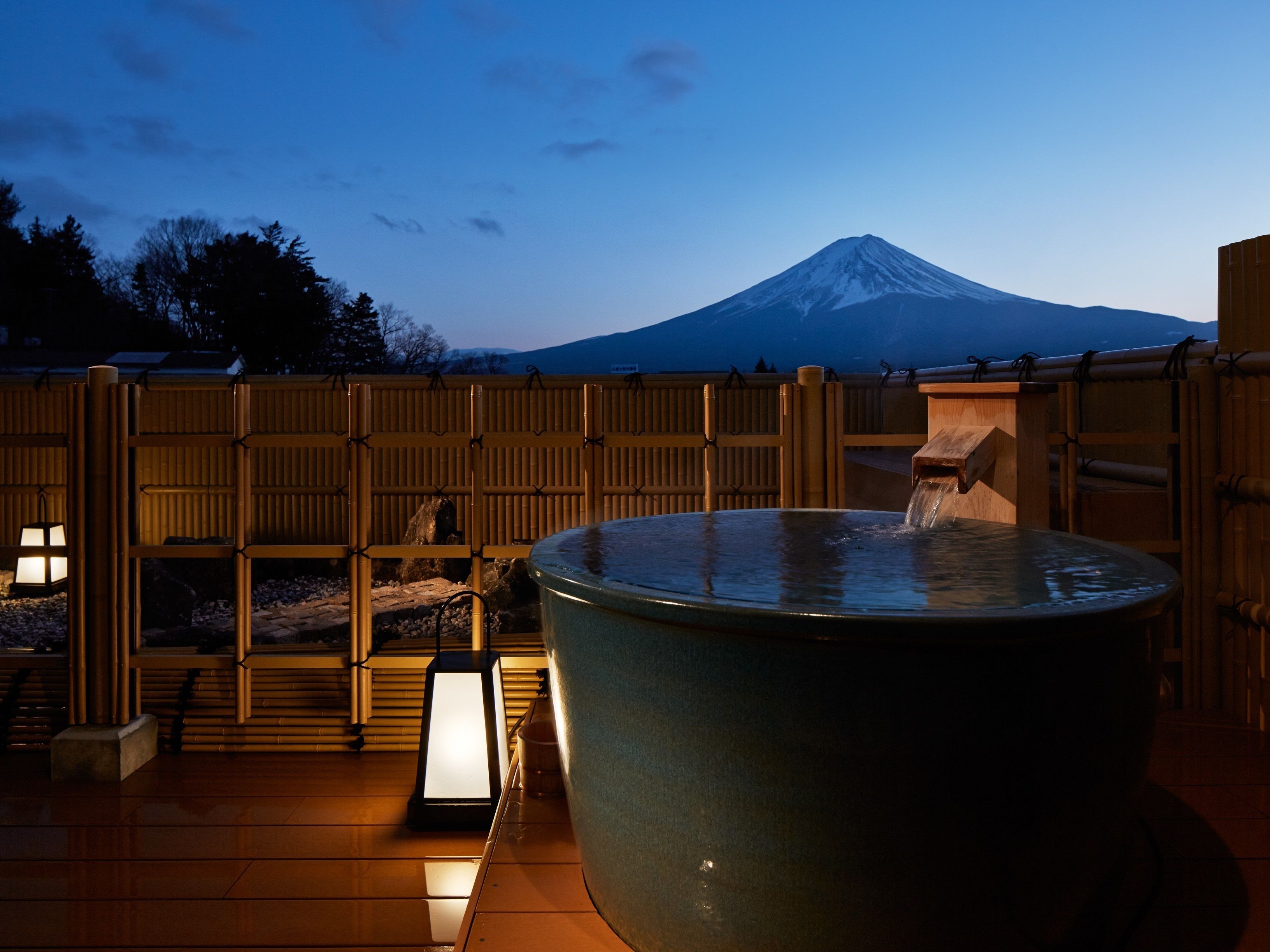 Japanese-Style Room with Open Air Bath, Mountain View 60meter (Type J) | Bathroom amenities | Separate bathtub and shower, free toiletries, hair dryer, slippers