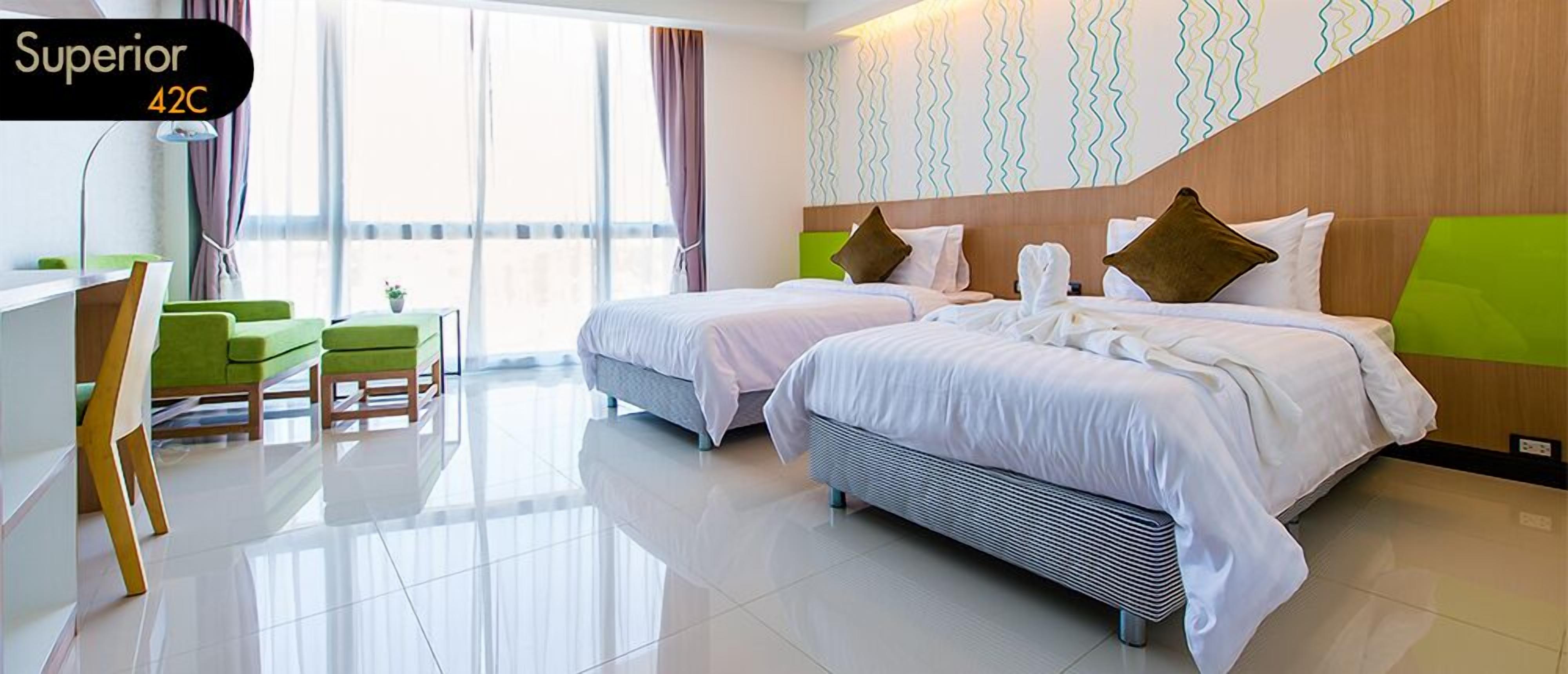 superior room | in-room safe, laptop workspace, blackout curtains, rollaway beds