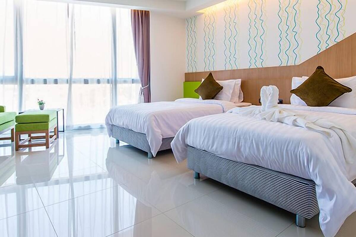 superior room | in-room safe, laptop workspace, blackout curtains, rollaway beds