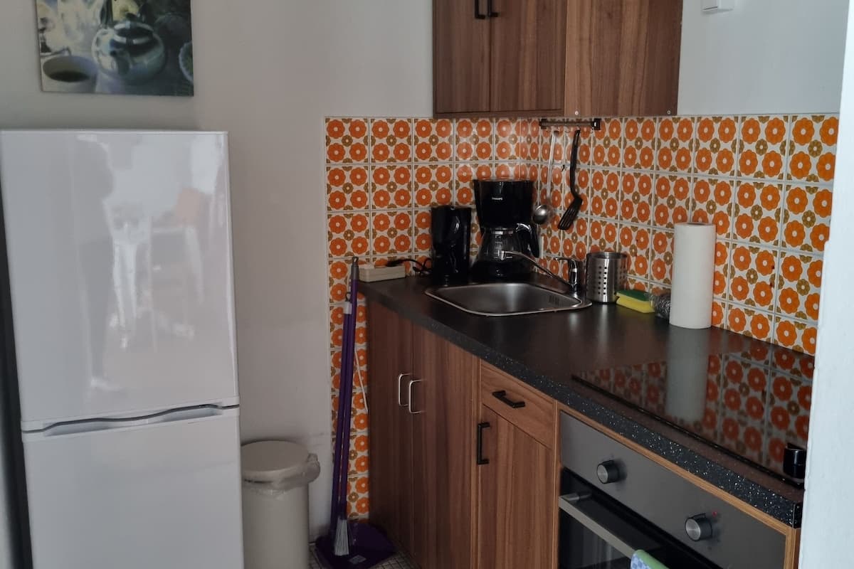 comfort condo, 2 bedrooms, non smoking, mountain view | private kitchen