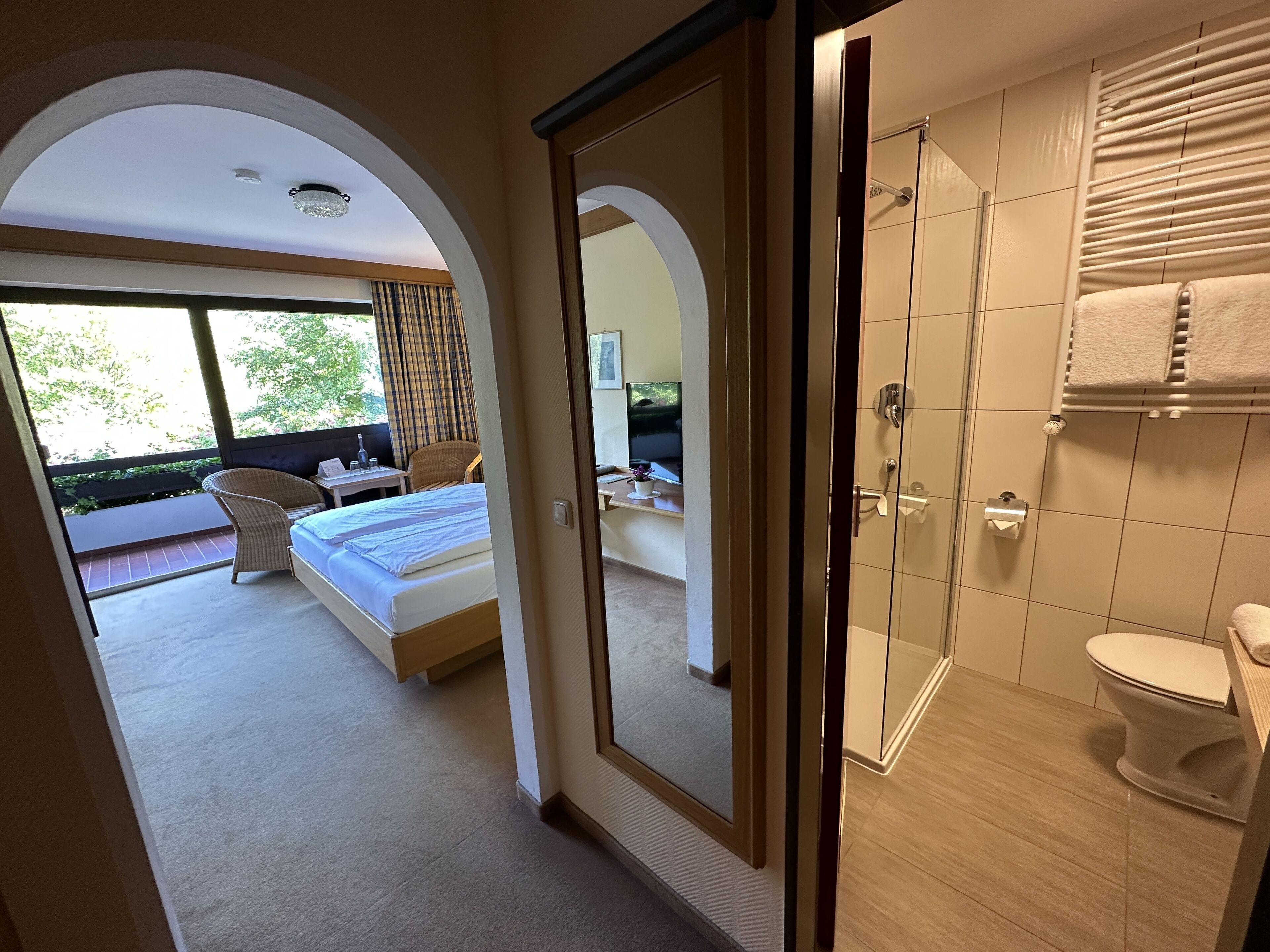 classic double room | 1 bedroom, in-room safe, desk, blackout curtains
