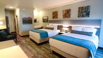 Premium bedding, pillow-top beds, in-room safe, desk