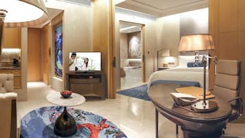 1 bedroom, Egyptian cotton sheets, premium bedding, minibar