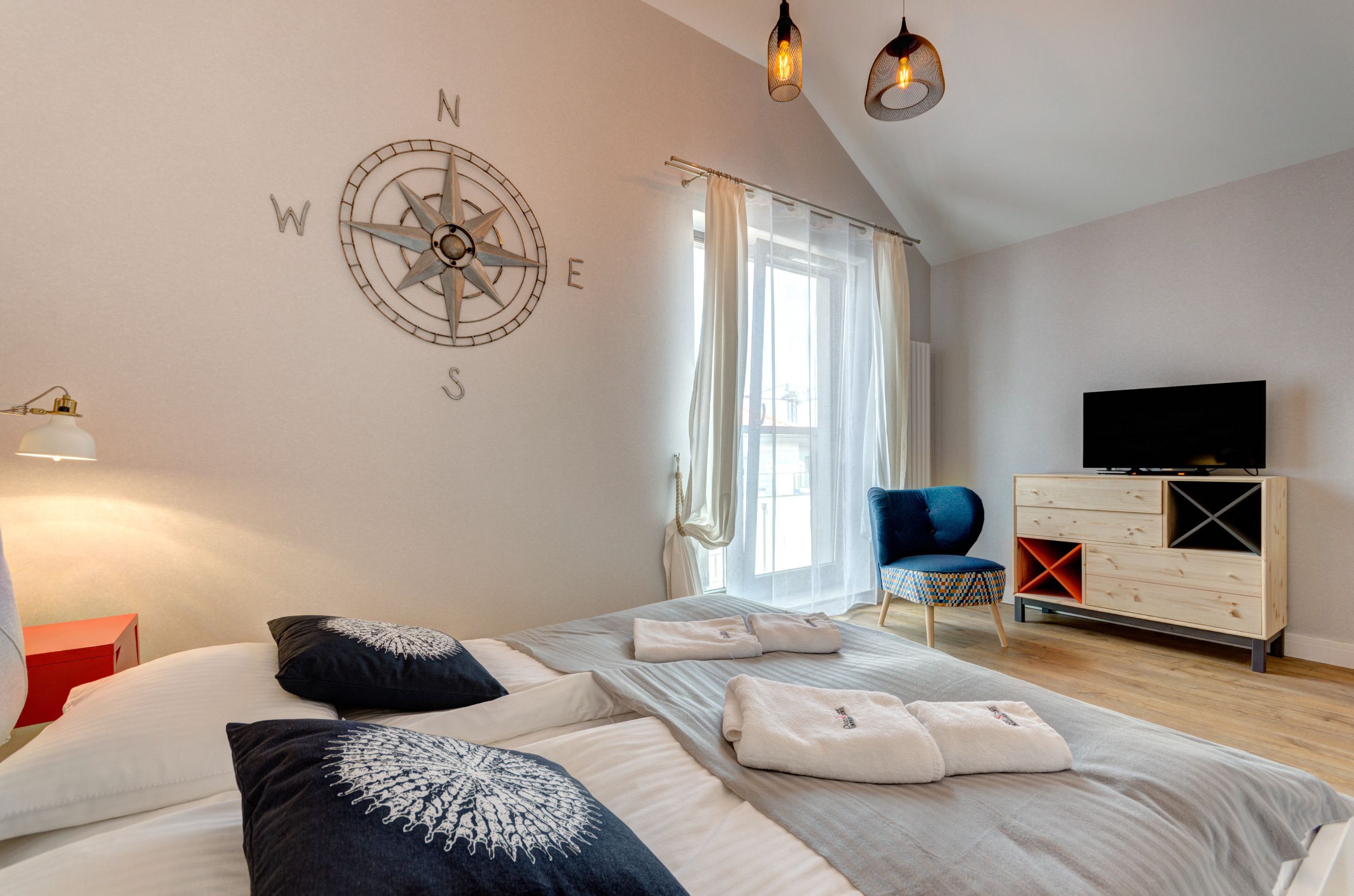 Estúdio (2 people) | Roupas de cama premium, individualmente decorados