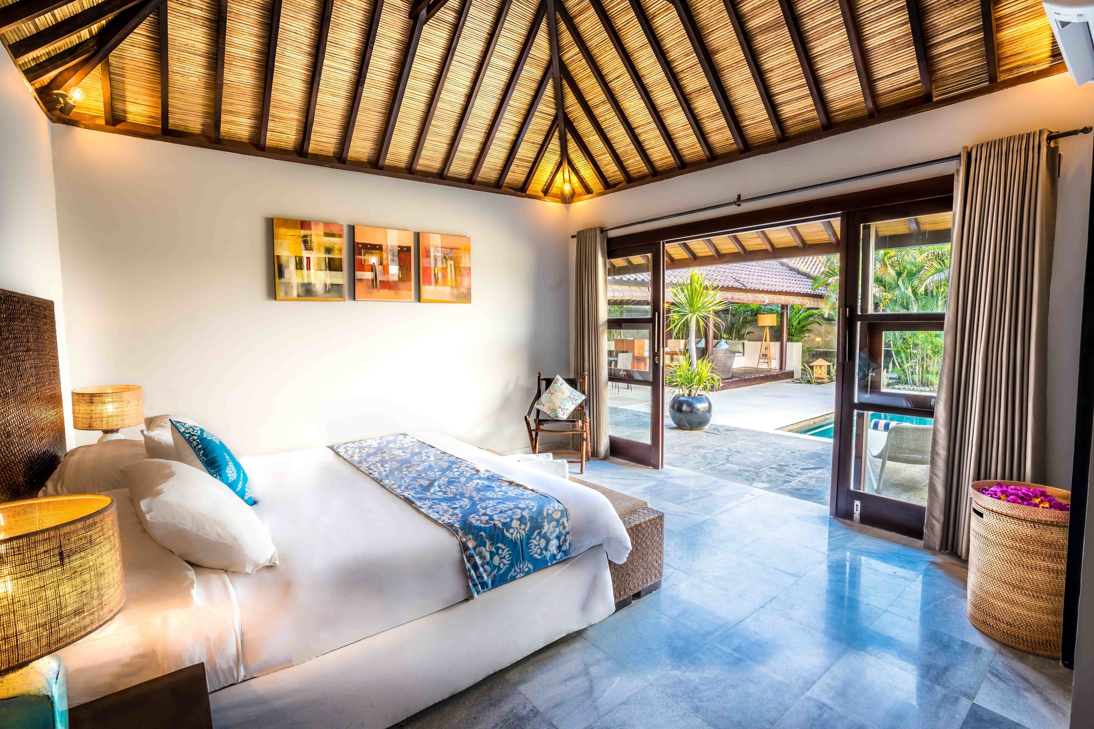 Villa, privézwembad | 2 slaapkamers, luxe beddengoed, een kluis op de kamer, een bureau