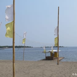 Private beach
