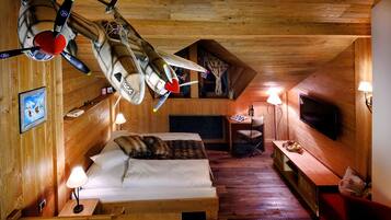 Appartement, 1 slaapkamer (Exupery) | Luxe beddengoed, individueel gedecoreerd, individueel gemeubileerd