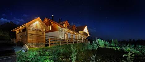 Front of property – evening/night