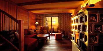 公寓, 2 间卧室 (Wahlenberg) | 客厅 | 液晶电视、壁炉、收费电影