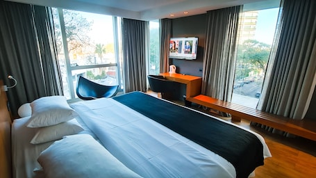 Deluxe Double Room, 1 Queen Bed | View from room. BIT Design Hotel