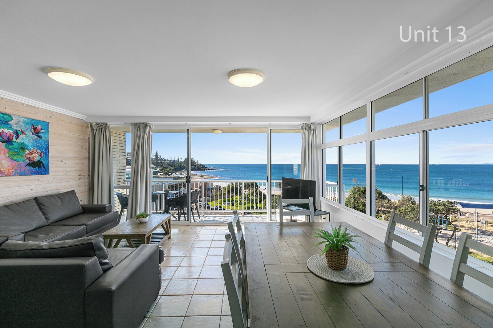 Deluxe-Apartment, 2 Schlafzimmer, Meerblick | Wohnbereich