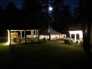 Outdoor wedding area