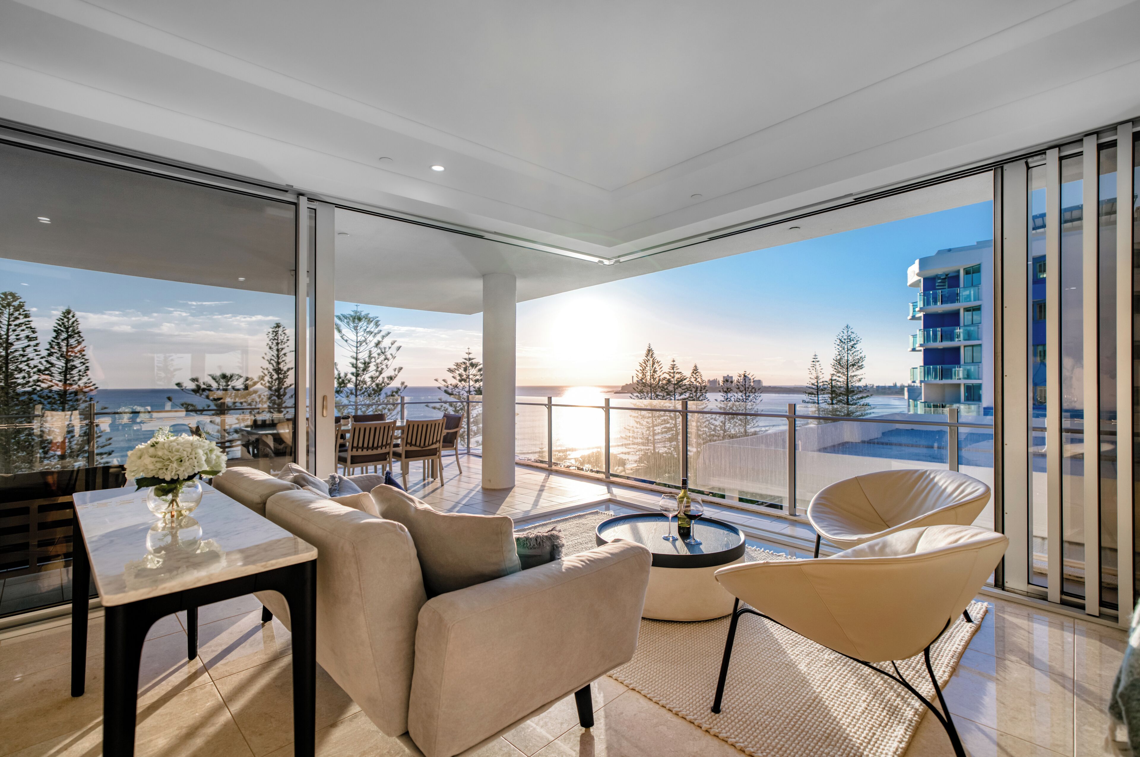 3 Bedroom Luxe Apartment | Living area | Flat-screen TV, DVD player