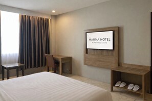 Doppia Executive | Biancheria da letto di alta qualità, una cassaforte in camera