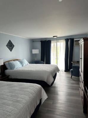 Motor Inn, 2 Double Beds, Waterview | Desk, iron/ironing board, free WiFi, bed sheets - Sands of Time Motor Inn & Harbor House (Woods Hole)
