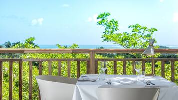 Lunch, dinner served; French cuisine, ocean views