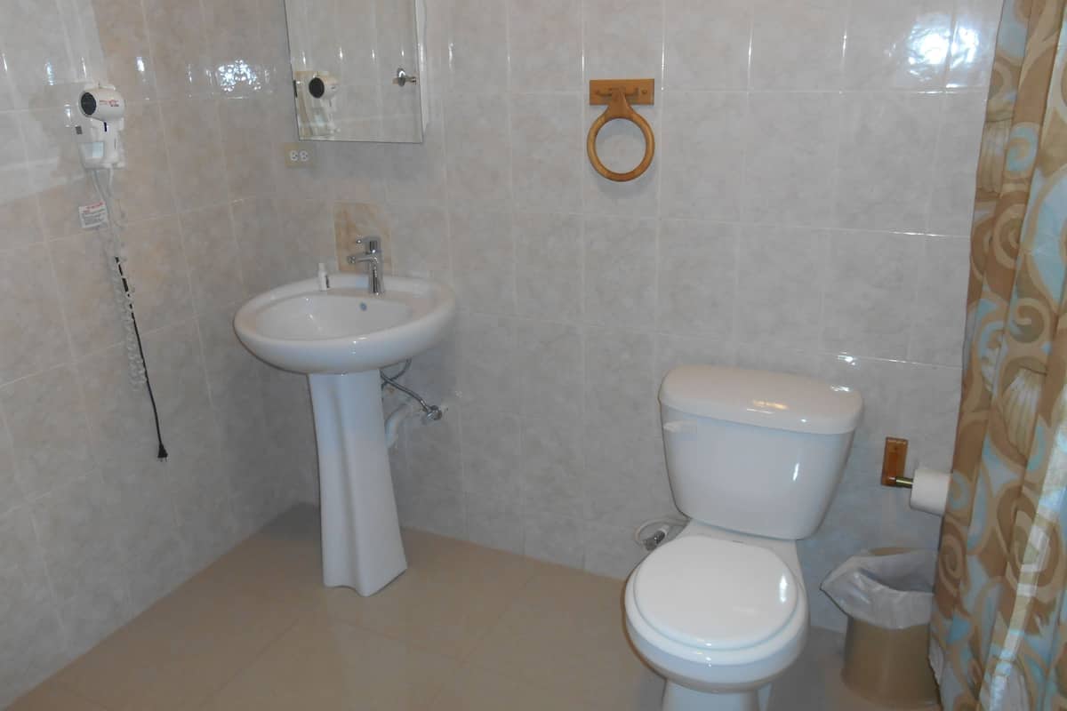 deluxe room | bathroom | combined shower/bathtub, spring water bathtub, rainfall showerhead