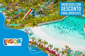 3 outdoor pools, pool loungers - Hotel Morada das Aguas (Caldas Novas)