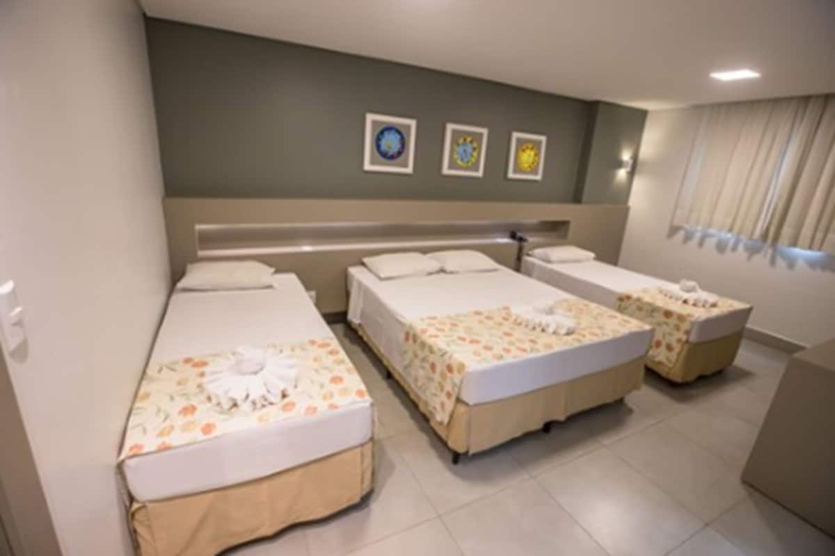 Family Quadruple Room | Desk, blackout drapes, free WiFi, bed sheets