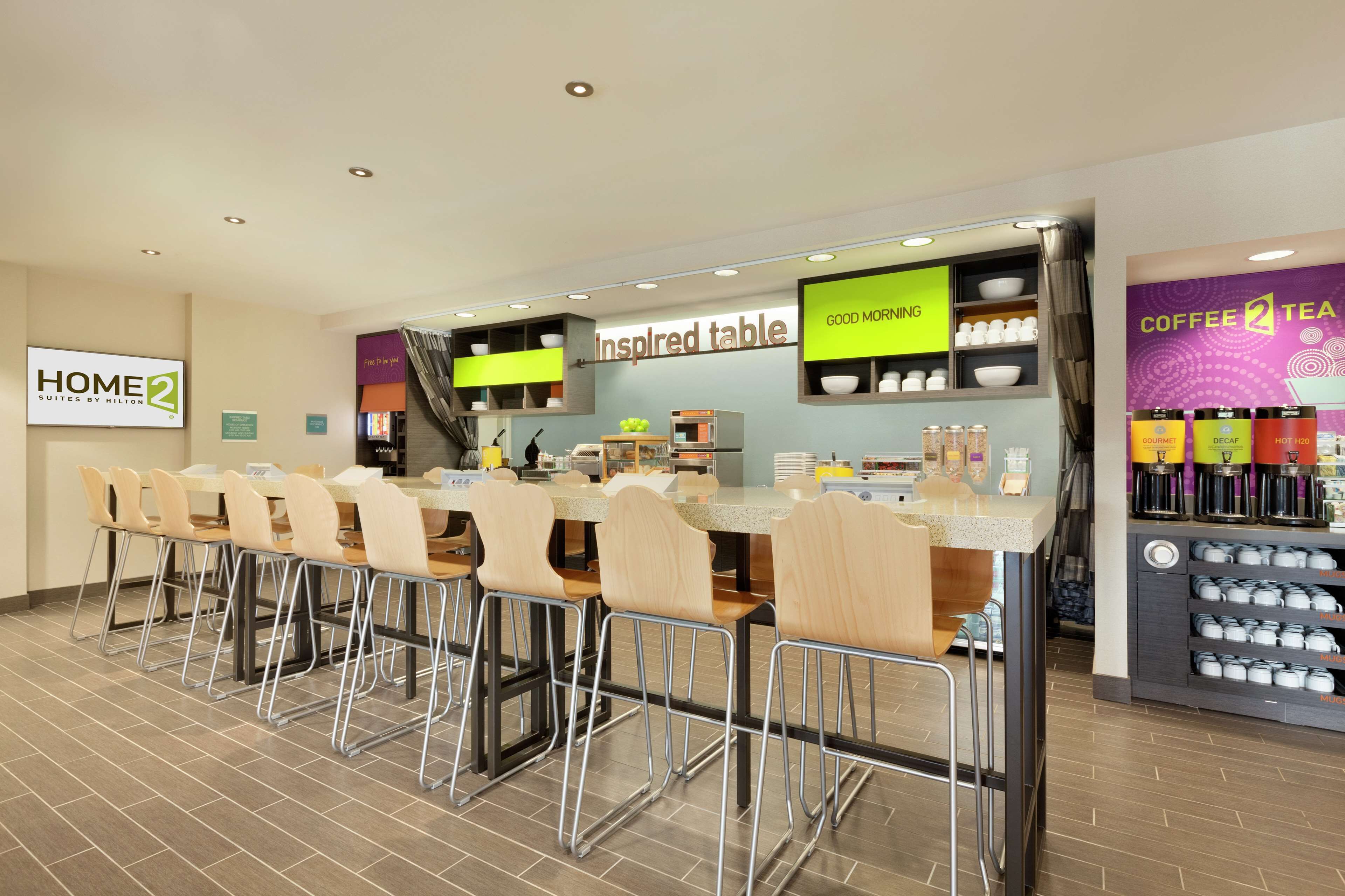 free daily self-service breakfast