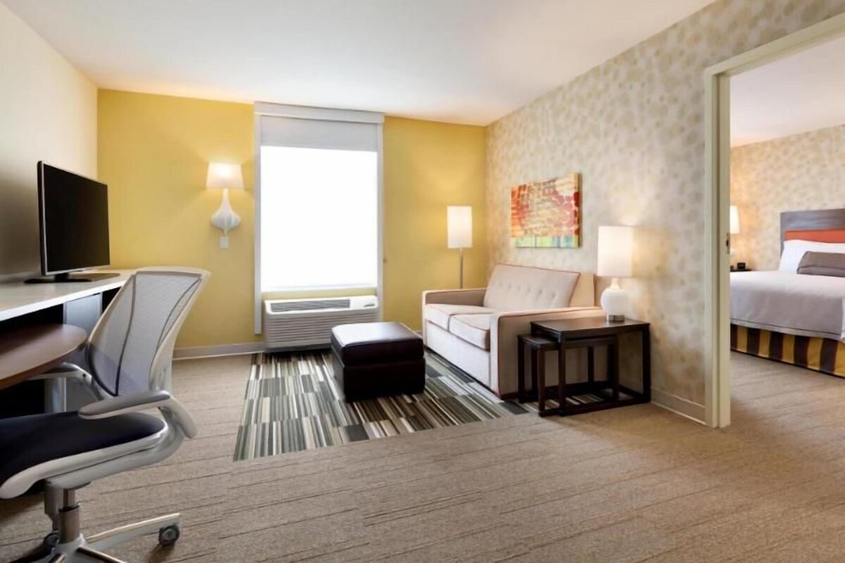 In-room safe, desk, iron/ironing board, cribs (free)