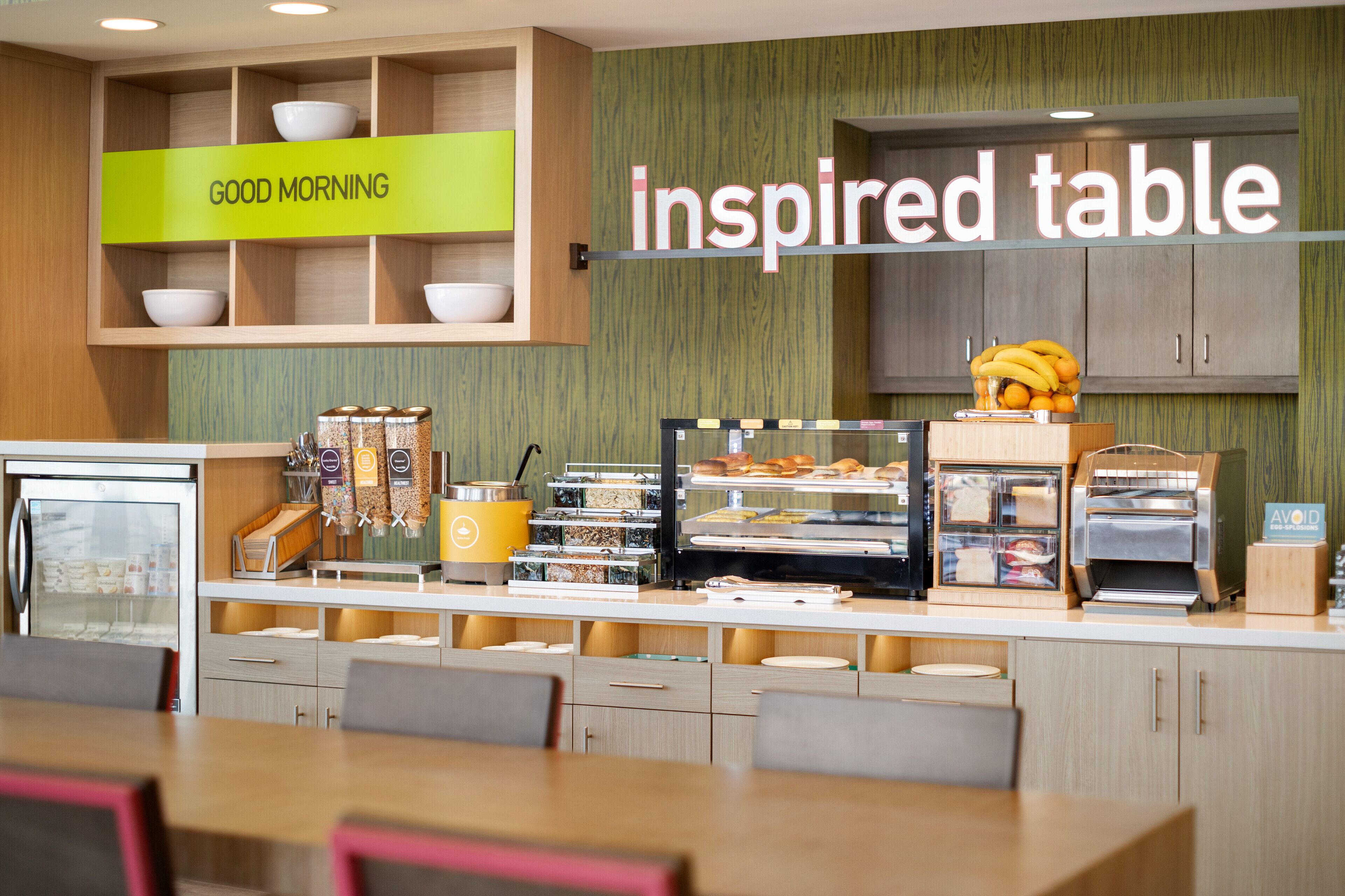 free daily self-service breakfast