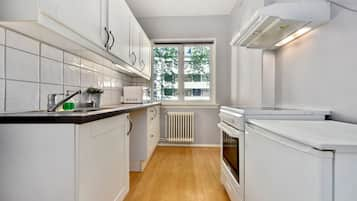 Budget One-Bedroom Apartment For Four with Balcony | Private kitchen | Fridge, stovetop, coffee/tea maker, electric kettle